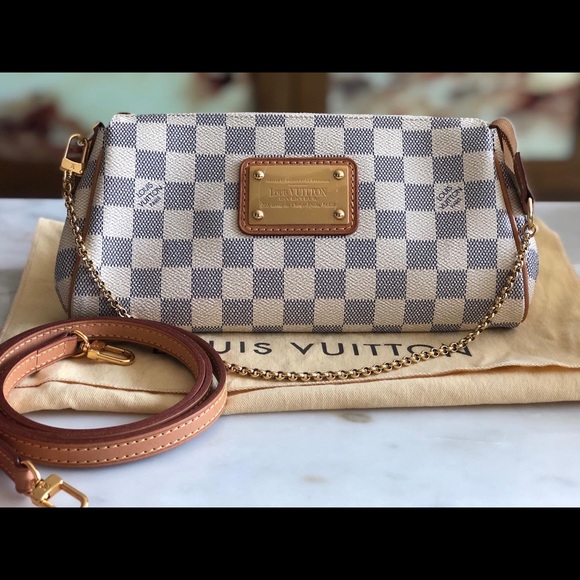 ❗️SOLD❗️Louis Vuitton Eva Damier Azur - Picture 1 of 6